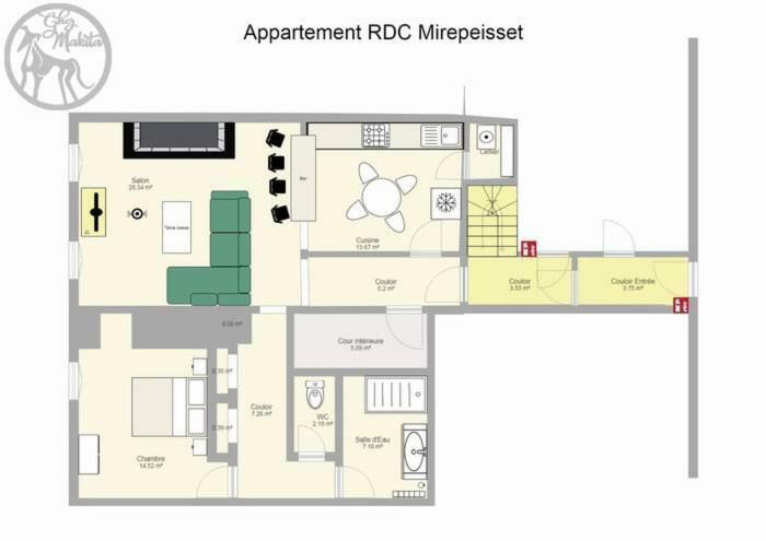 Chez Makita - Rdc Daire Mirepeisset Dış mekan fotoğraf